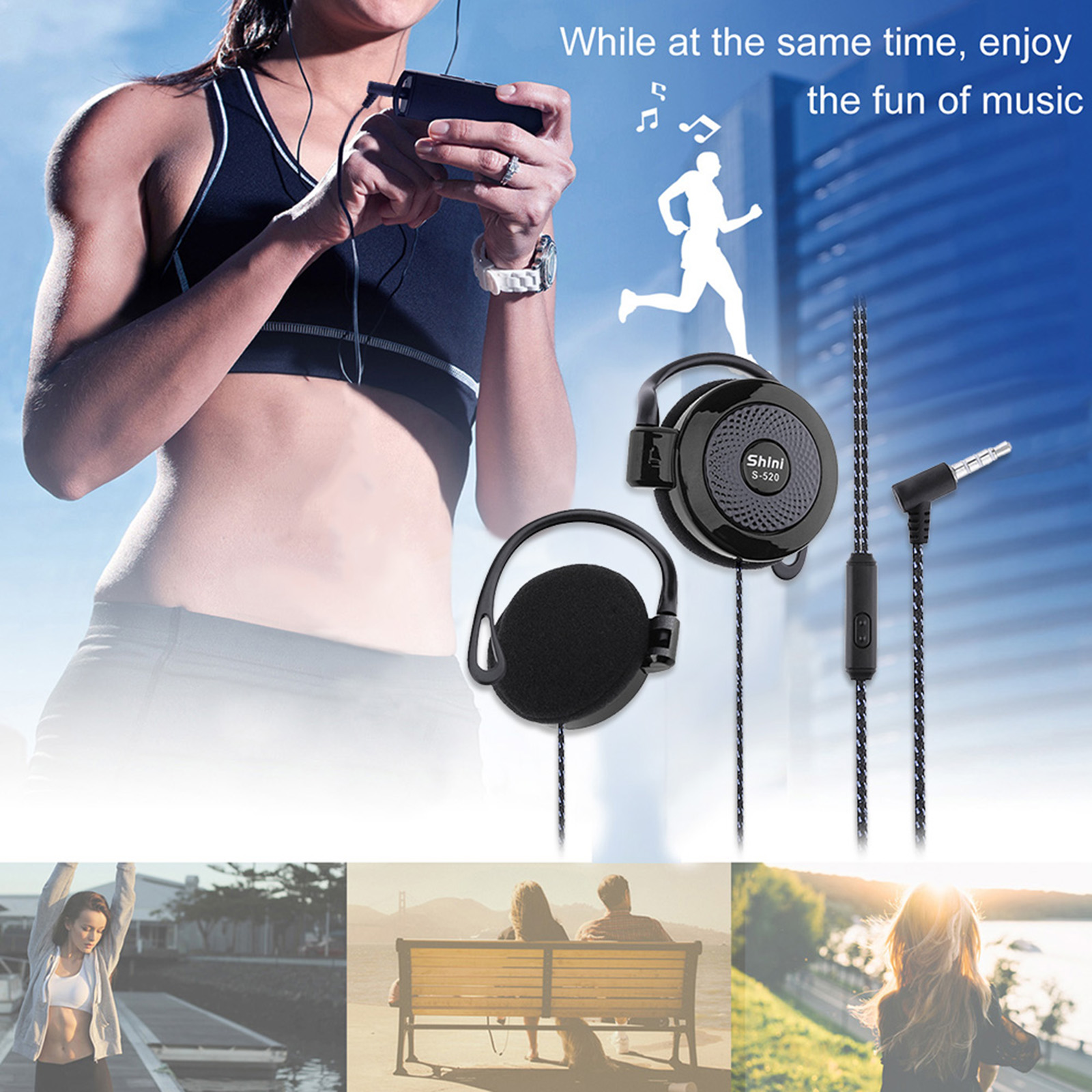 【Sale】3.5mm Wired Headset Ear  - Earphone Sport Hook incelemesi ve fiyatı