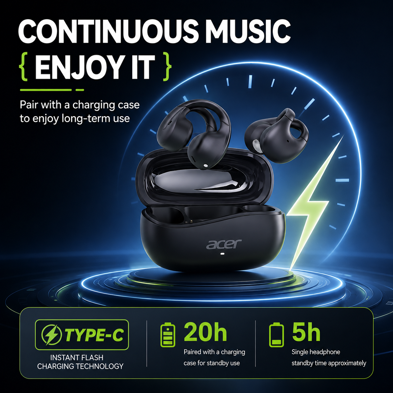Acer OHR555 Unique Cross Arm O - Earphone Sport Hook incelemesi ve fiyatı