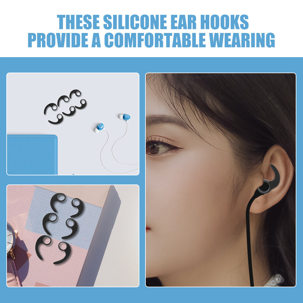 12Pcs Ear Hooks Silicone Sport - Earphone Sport Hook incelemesi ve fiyatı