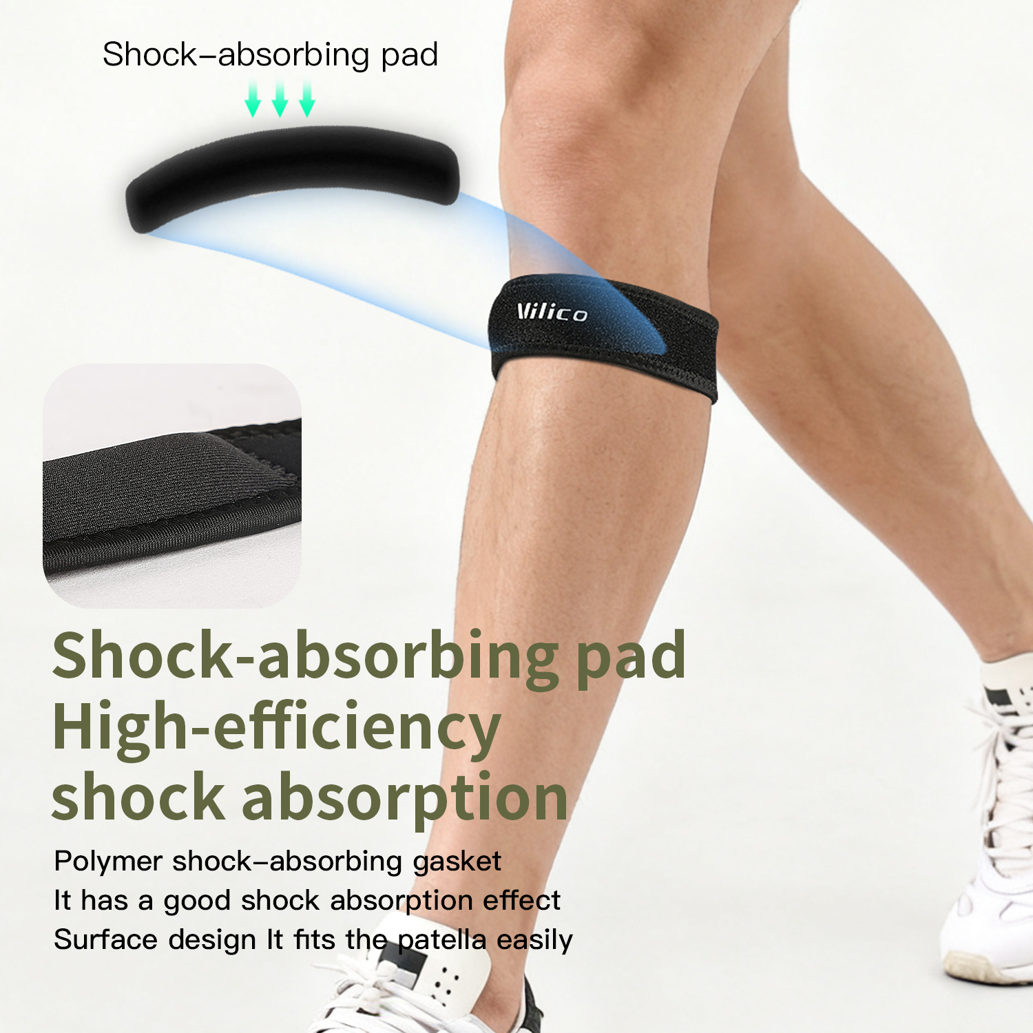 1PC Patella Kneecap Band Silic - Running Gear Parts incelemesi ve fiyatı
